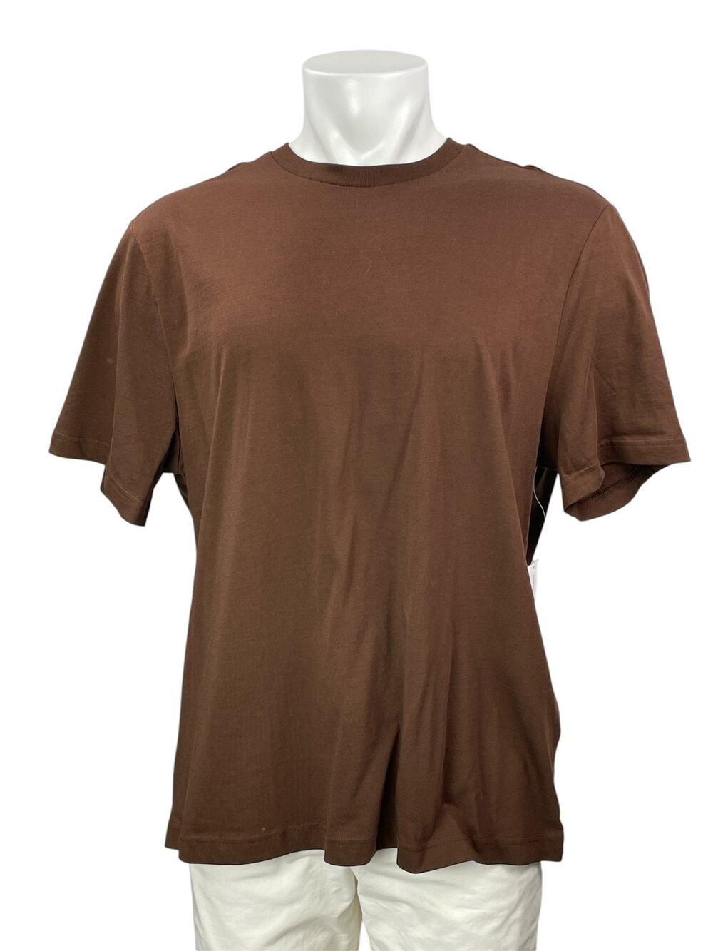 NEW Banana Republic Men's Brown Short Sleeves Casual Basic Tee T-shirt Top Sz XL